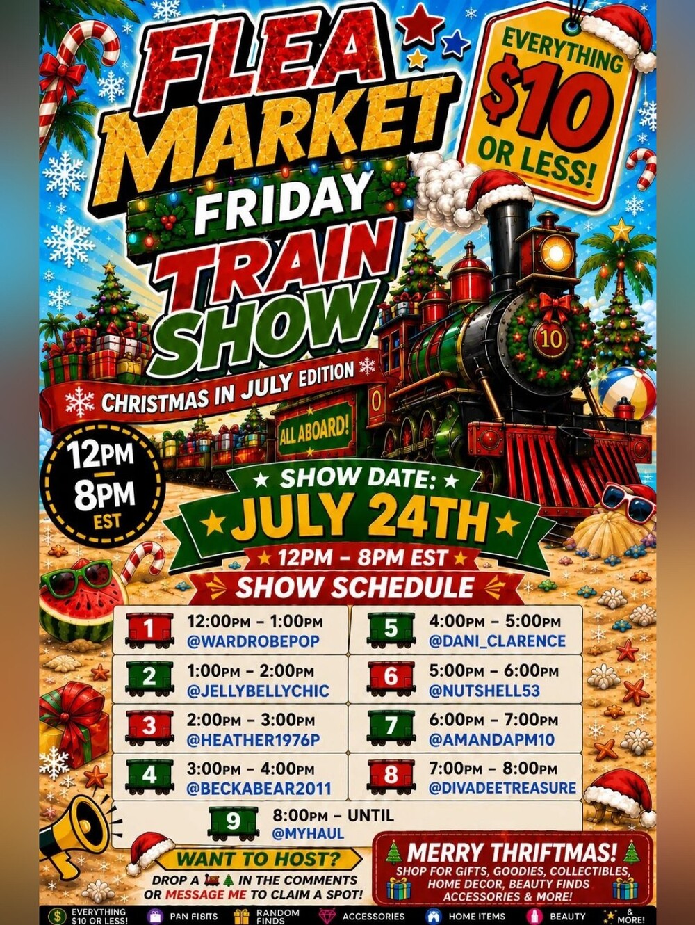 Flea Market Friday Christmas In July!